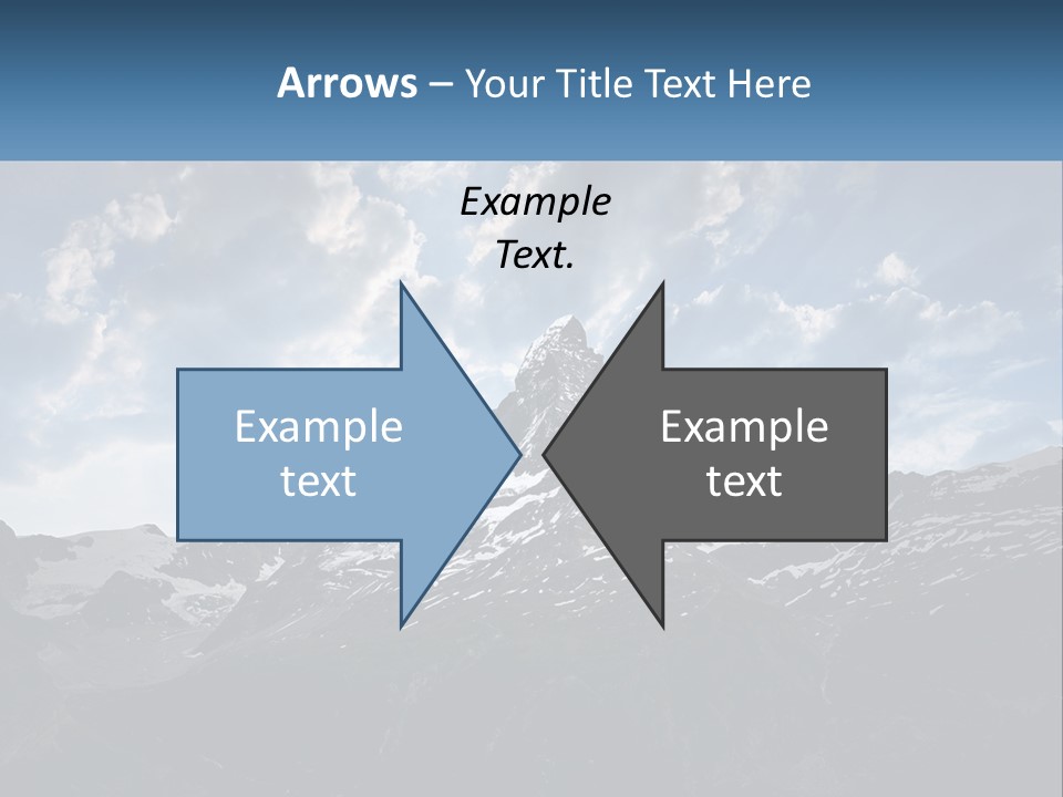 A Picture Of A Mountain With A Sky Background PowerPoint Template