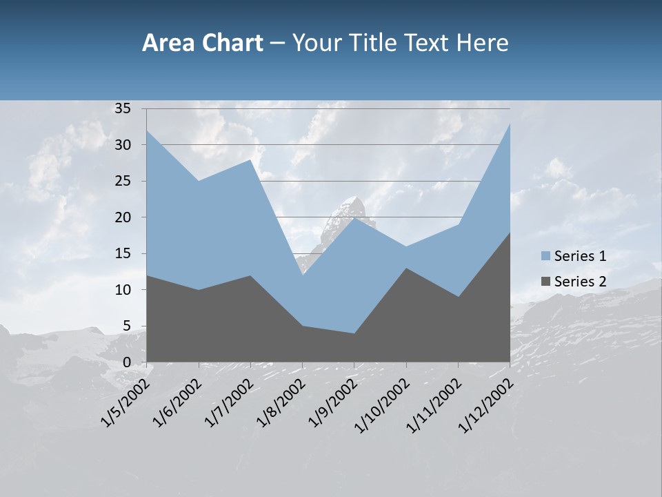 A Picture Of A Mountain With A Sky Background PowerPoint Template