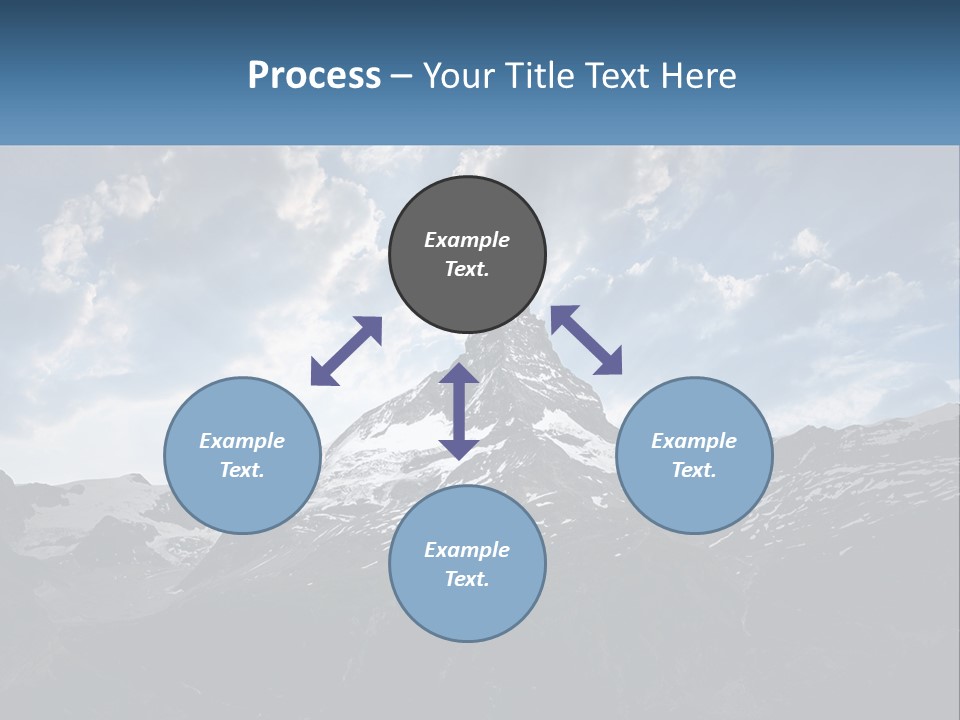 A Picture Of A Mountain With A Sky Background PowerPoint Template