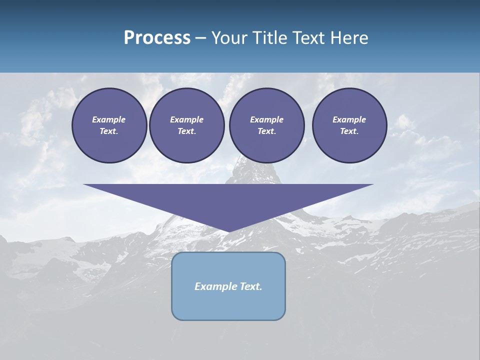 A Picture Of A Mountain With A Sky Background PowerPoint Template