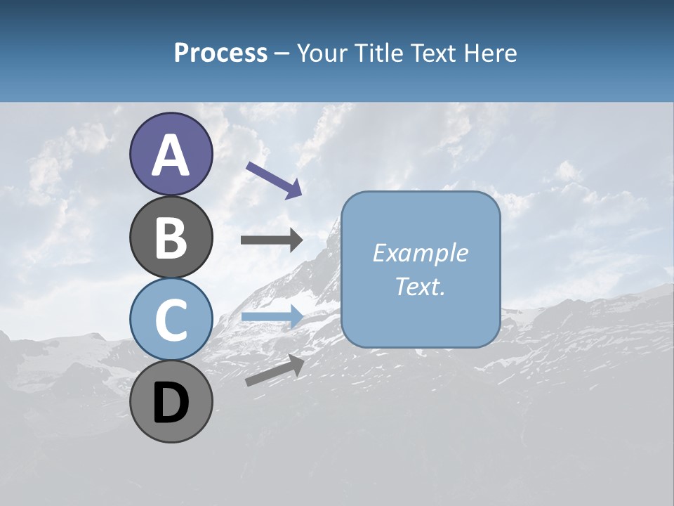 A Picture Of A Mountain With A Sky Background PowerPoint Template