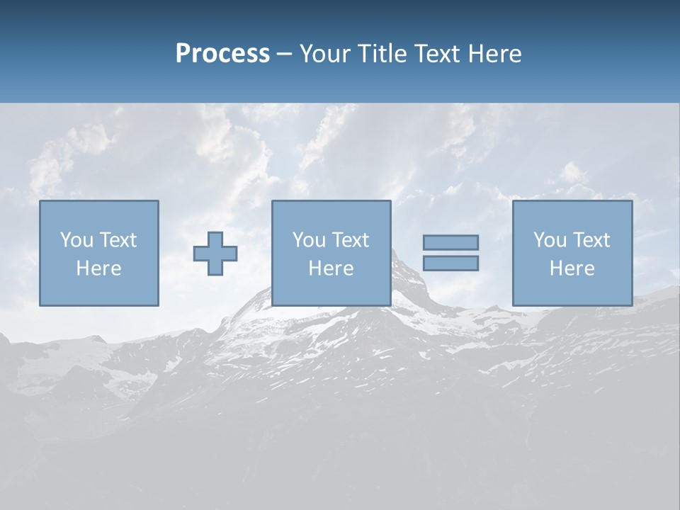 A Picture Of A Mountain With A Sky Background PowerPoint Template