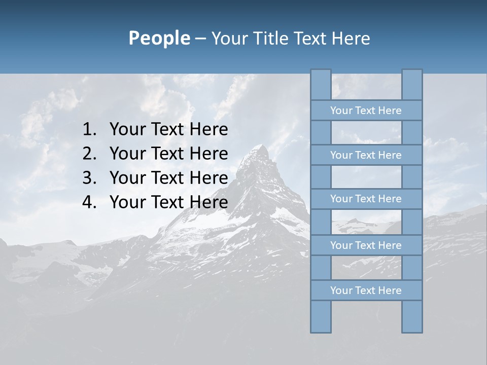 A Picture Of A Mountain With A Sky Background PowerPoint Template
