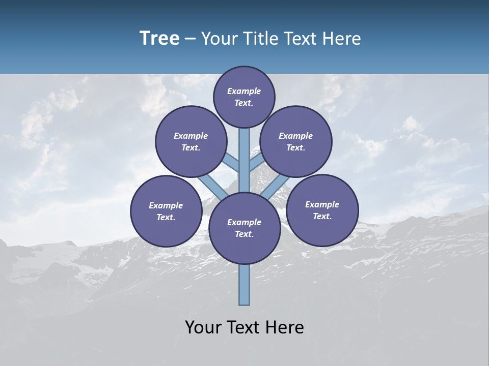 A Picture Of A Mountain With A Sky Background PowerPoint Template