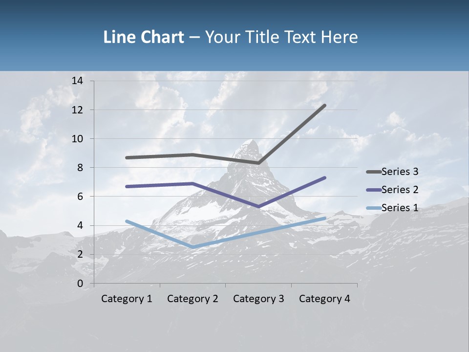 A Picture Of A Mountain With A Sky Background PowerPoint Template
