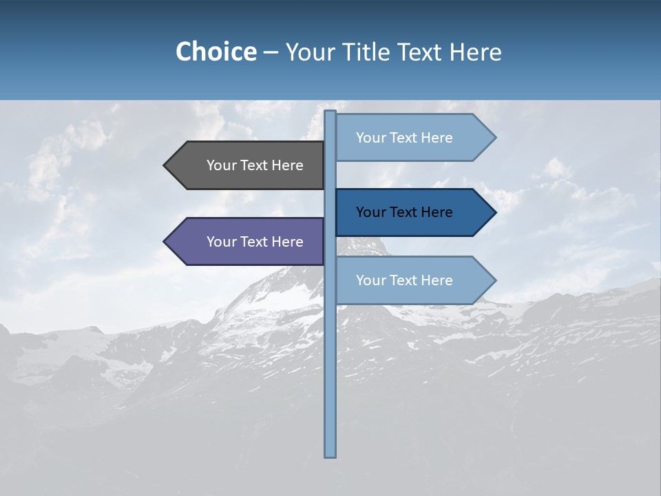 A Picture Of A Mountain With A Sky Background PowerPoint Template