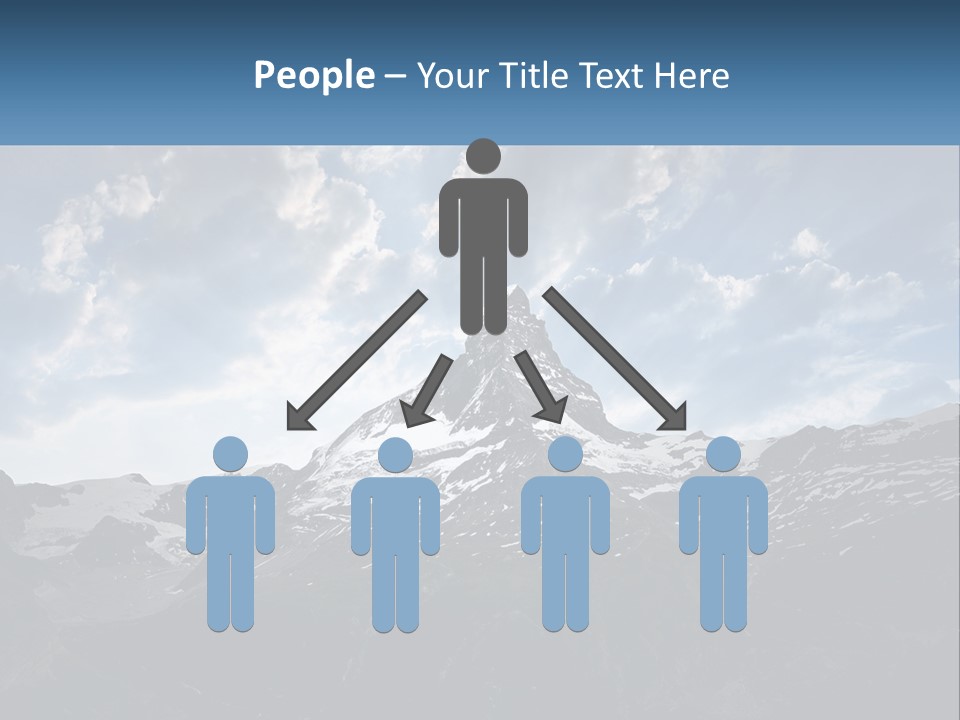 A Picture Of A Mountain With A Sky Background PowerPoint Template