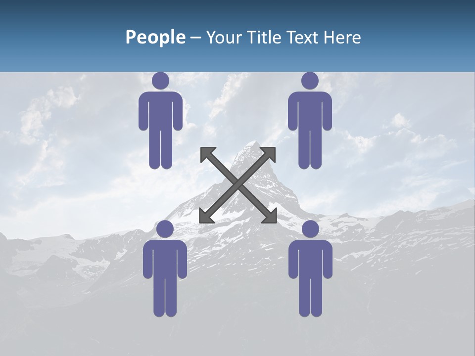 A Picture Of A Mountain With A Sky Background PowerPoint Template