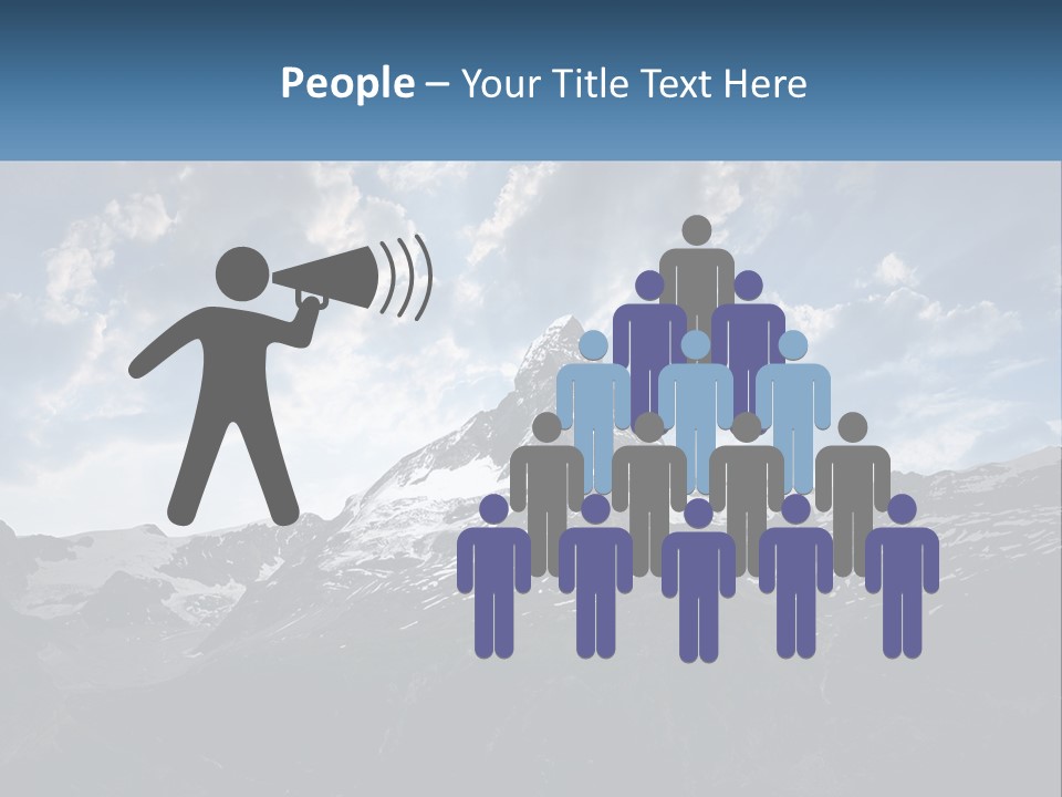 A Picture Of A Mountain With A Sky Background PowerPoint Template