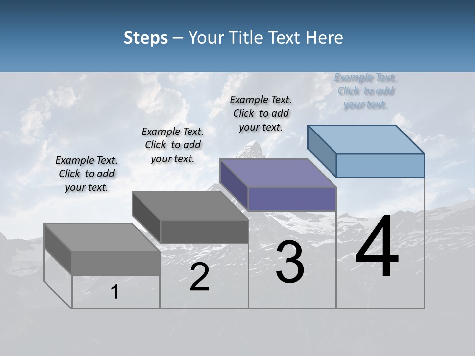 A Picture Of A Mountain With A Sky Background PowerPoint Template