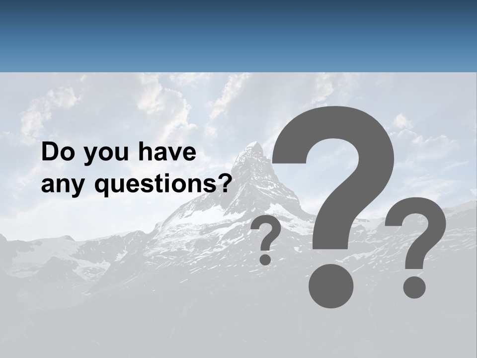 A Picture Of A Mountain With A Sky Background PowerPoint Template