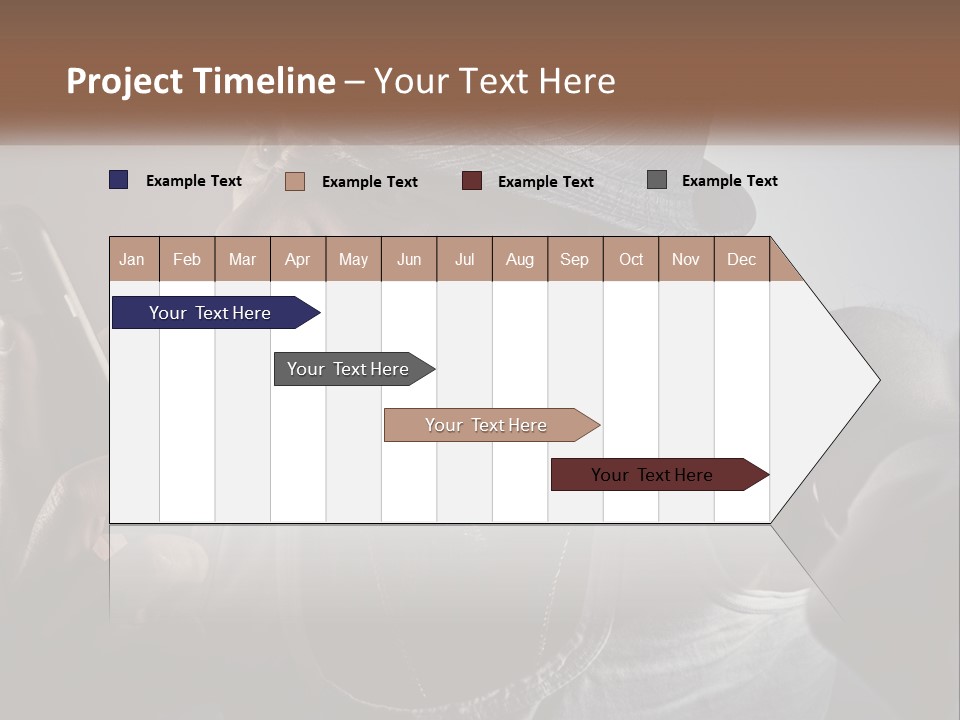 A Man In A Hat Holding A Cell Phone PowerPoint Template