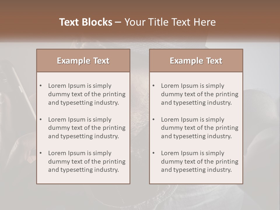 A Man In A Hat Holding A Cell Phone PowerPoint Template