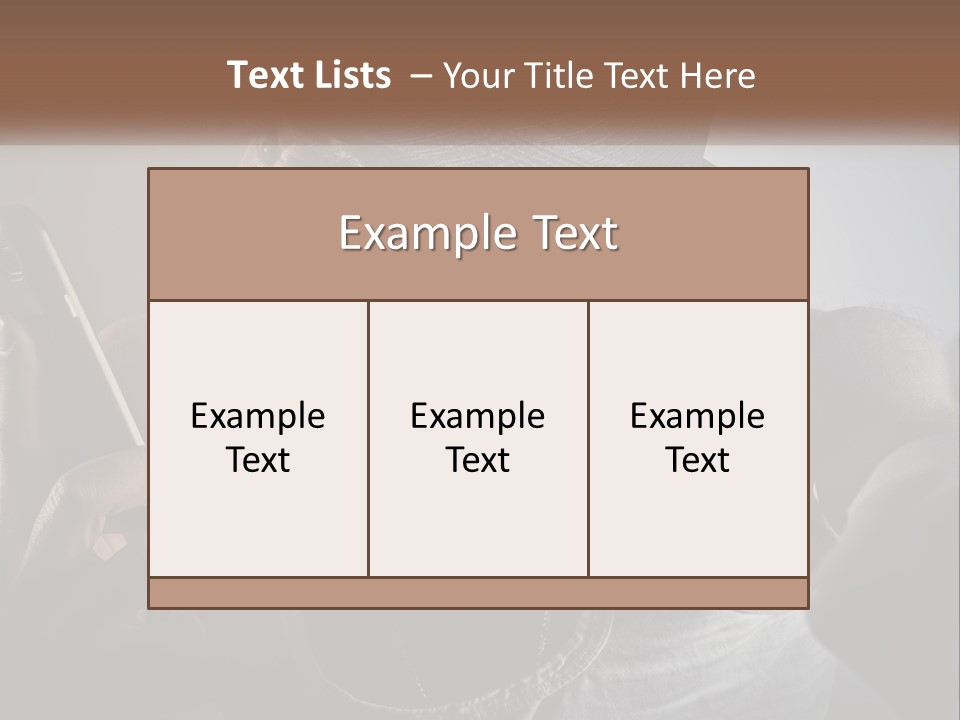 A Man In A Hat Holding A Cell Phone PowerPoint Template