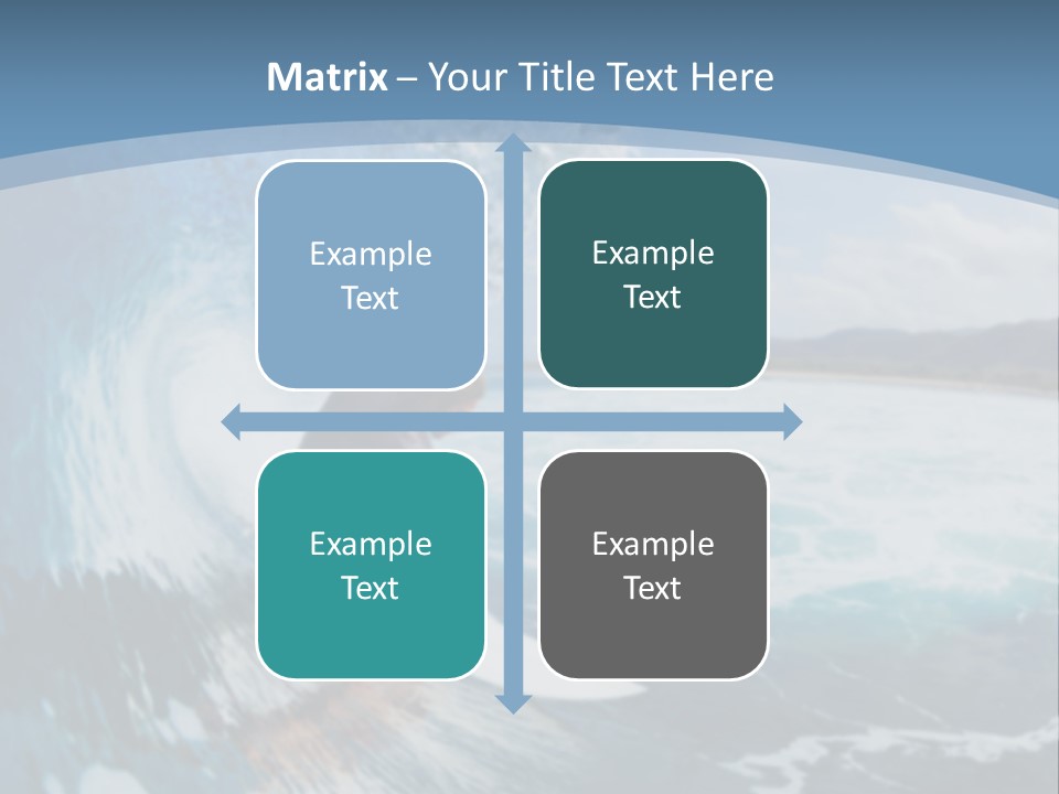 A Man Riding A Wave On Top Of A Surfboard PowerPoint Template