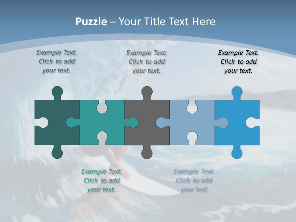 A Man Riding A Wave On Top Of A Surfboard PowerPoint Template