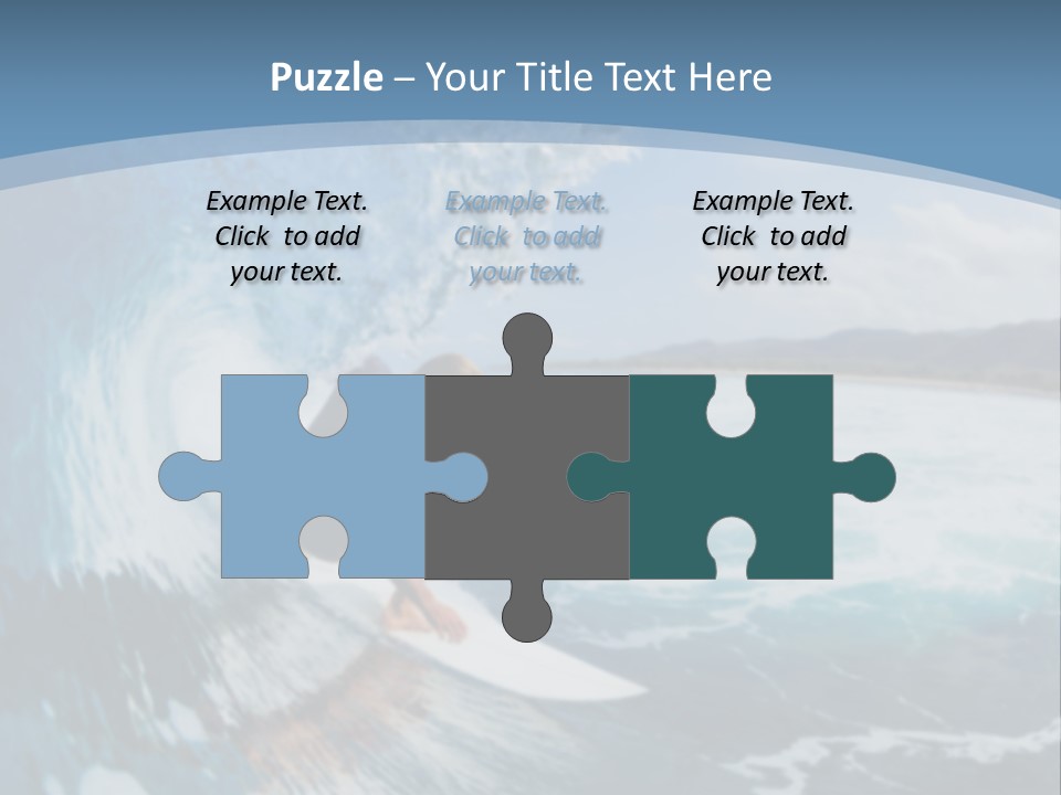 A Man Riding A Wave On Top Of A Surfboard PowerPoint Template