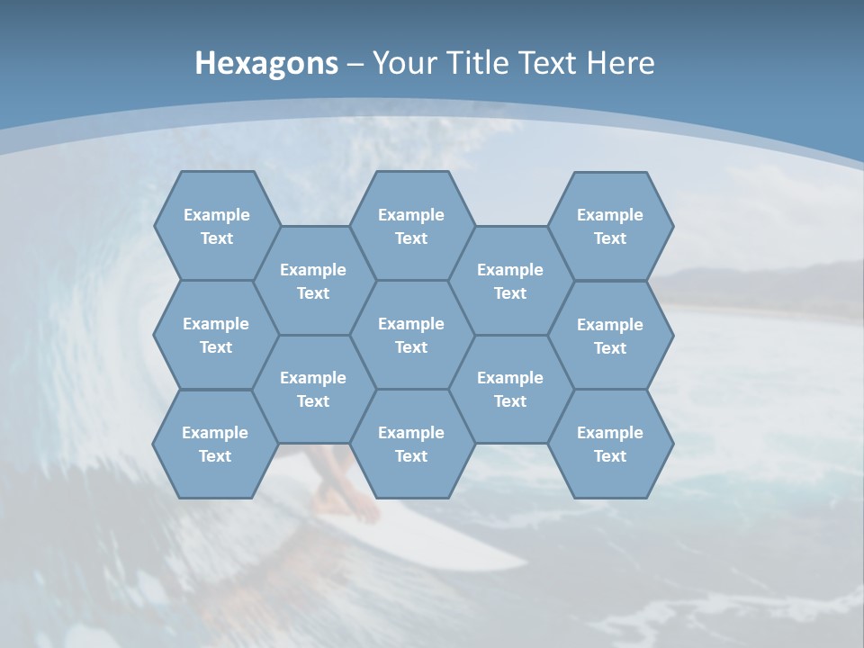 A Man Riding A Wave On Top Of A Surfboard PowerPoint Template