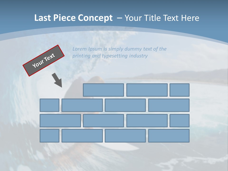 A Man Riding A Wave On Top Of A Surfboard PowerPoint Template