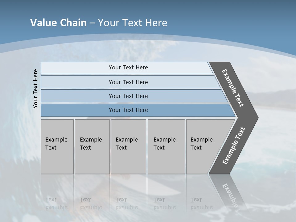 A Man Riding A Wave On Top Of A Surfboard PowerPoint Template