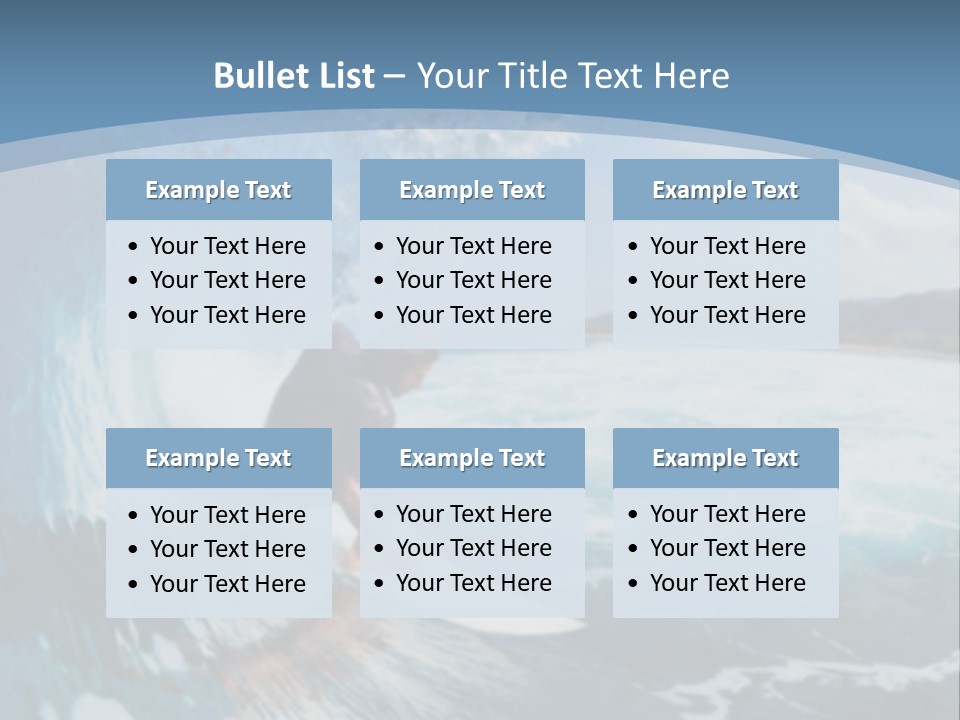 A Man Riding A Wave On Top Of A Surfboard PowerPoint Template