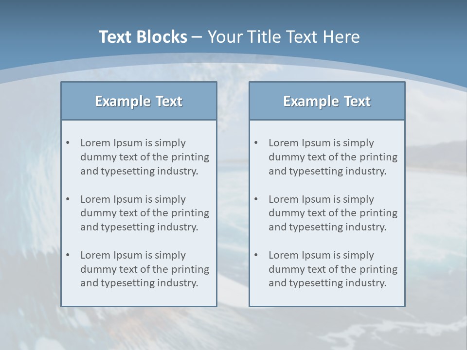 A Man Riding A Wave On Top Of A Surfboard PowerPoint Template