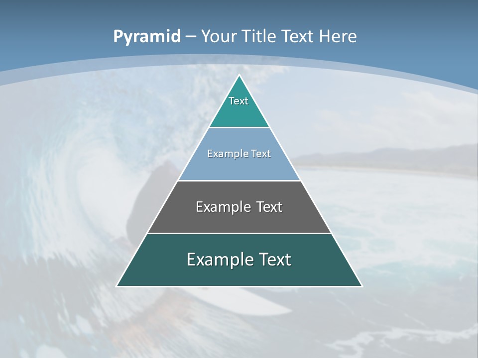 A Man Riding A Wave On Top Of A Surfboard PowerPoint Template