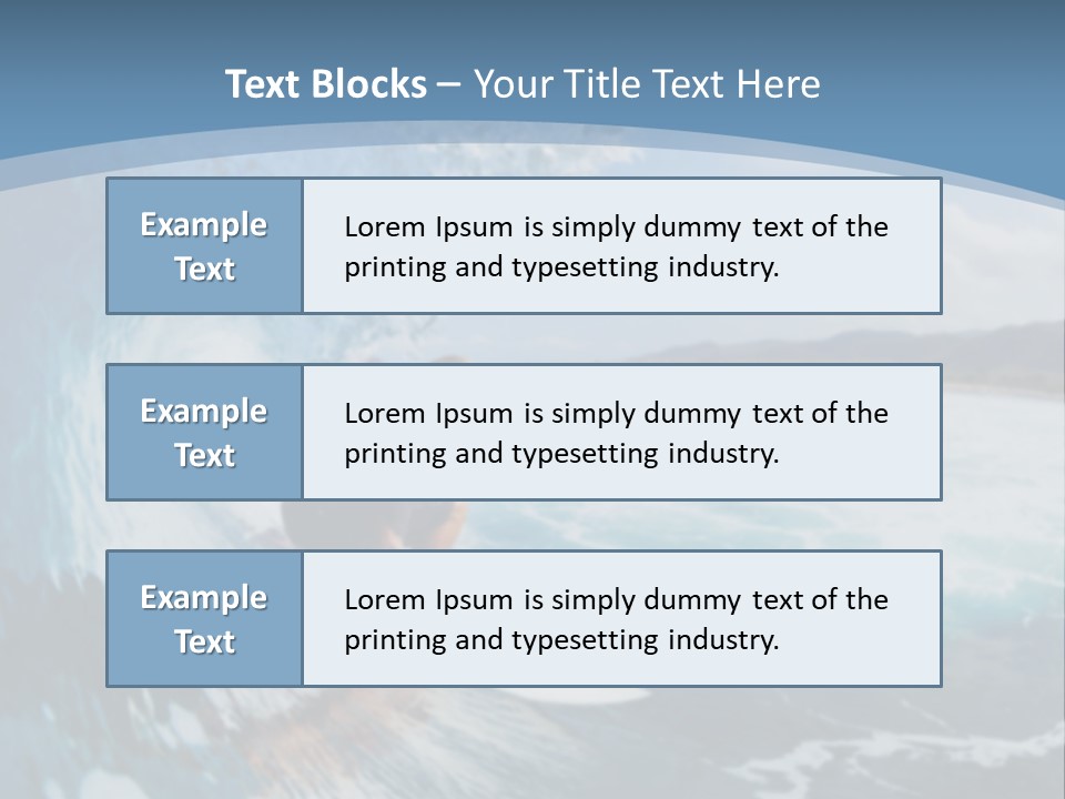 A Man Riding A Wave On Top Of A Surfboard PowerPoint Template
