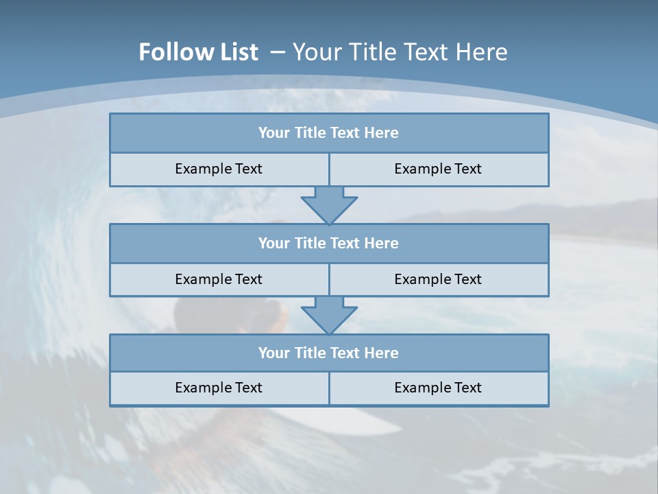 A Man Riding A Wave On Top Of A Surfboard PowerPoint Template