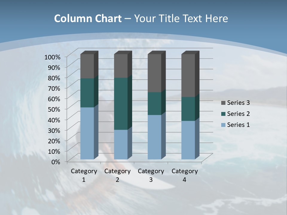 A Man Riding A Wave On Top Of A Surfboard PowerPoint Template