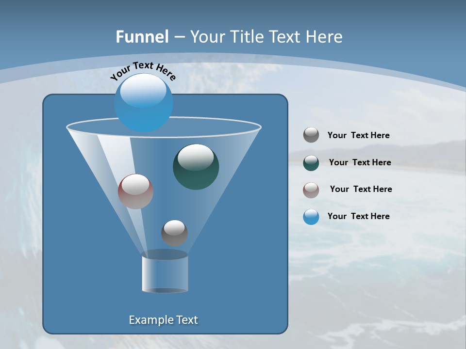 A Man Riding A Wave On Top Of A Surfboard PowerPoint Template