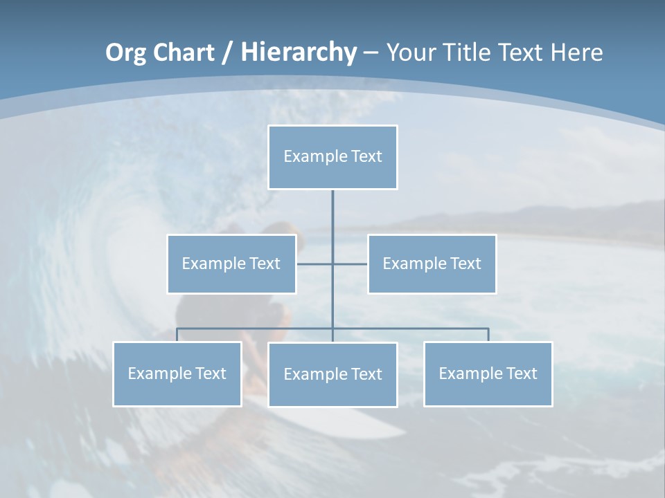 A Man Riding A Wave On Top Of A Surfboard PowerPoint Template