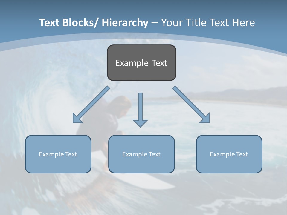 A Man Riding A Wave On Top Of A Surfboard PowerPoint Template