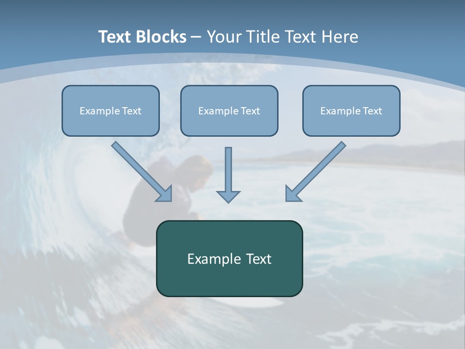 A Man Riding A Wave On Top Of A Surfboard PowerPoint Template