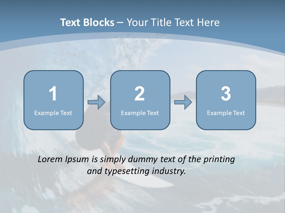 A Man Riding A Wave On Top Of A Surfboard PowerPoint Template