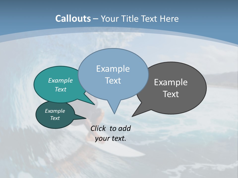 A Man Riding A Wave On Top Of A Surfboard PowerPoint Template