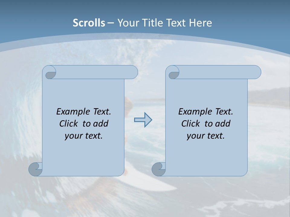 A Man Riding A Wave On Top Of A Surfboard PowerPoint Template