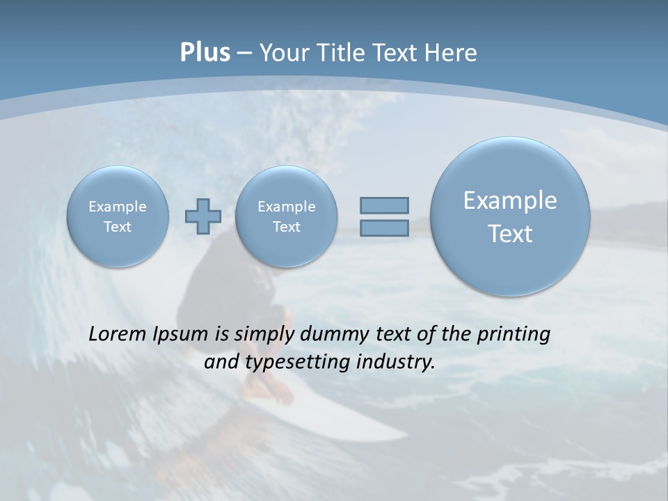 A Man Riding A Wave On Top Of A Surfboard PowerPoint Template