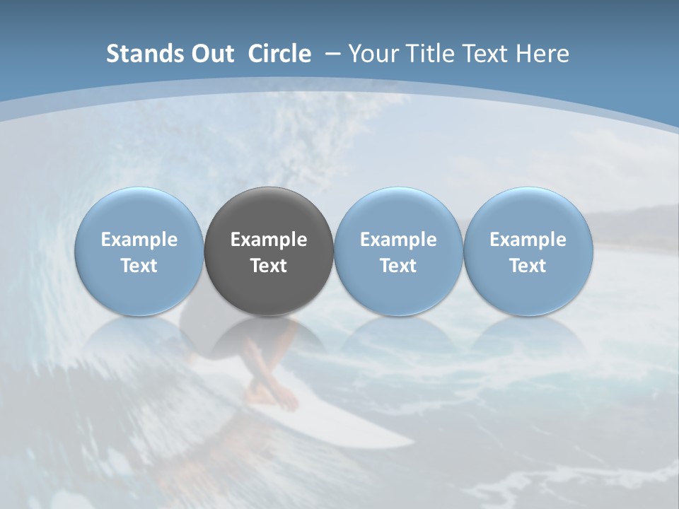 A Man Riding A Wave On Top Of A Surfboard PowerPoint Template