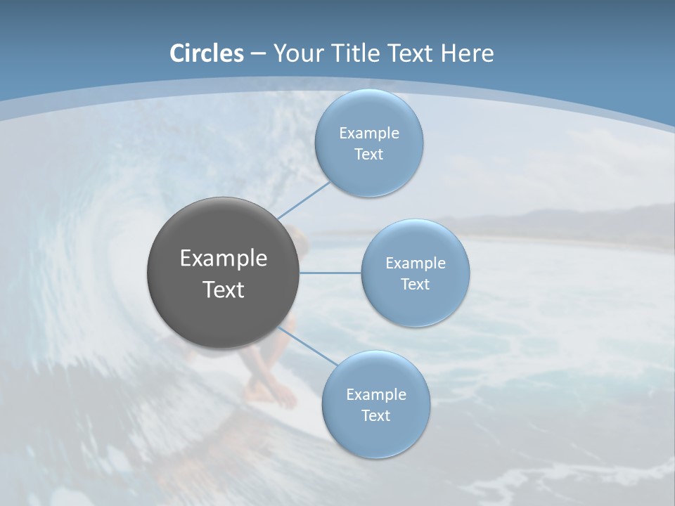 A Man Riding A Wave On Top Of A Surfboard PowerPoint Template