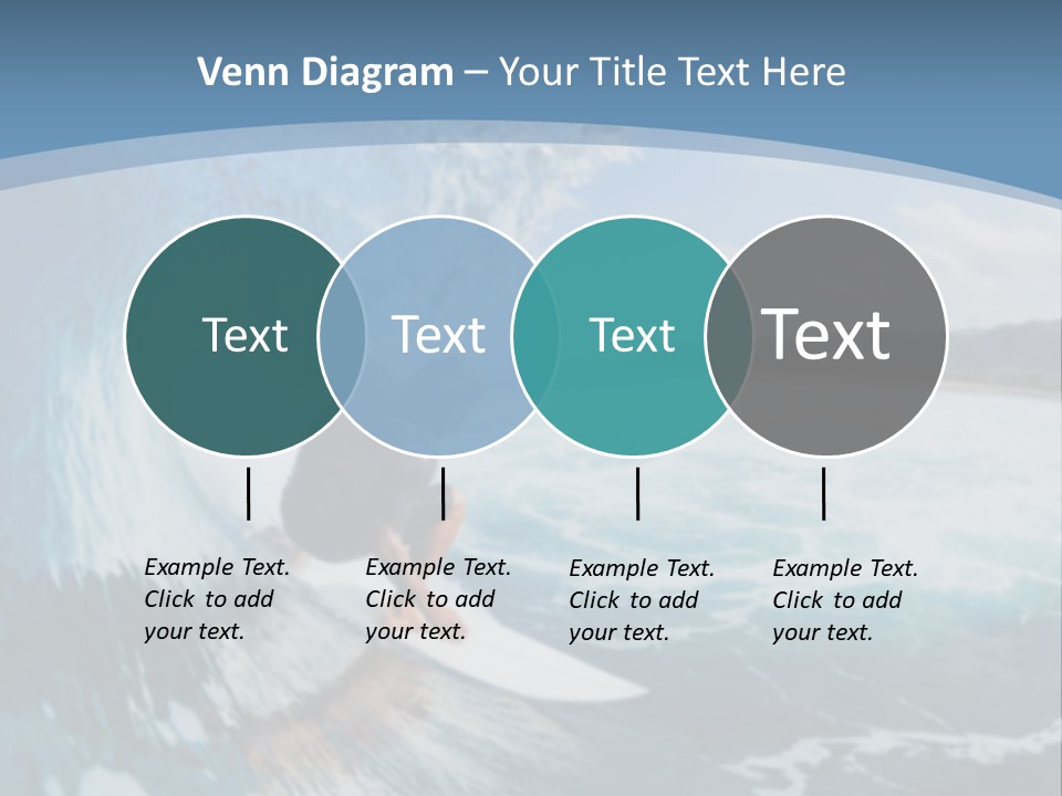A Man Riding A Wave On Top Of A Surfboard PowerPoint Template