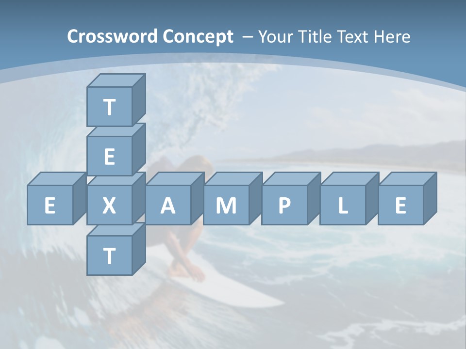 A Man Riding A Wave On Top Of A Surfboard PowerPoint Template