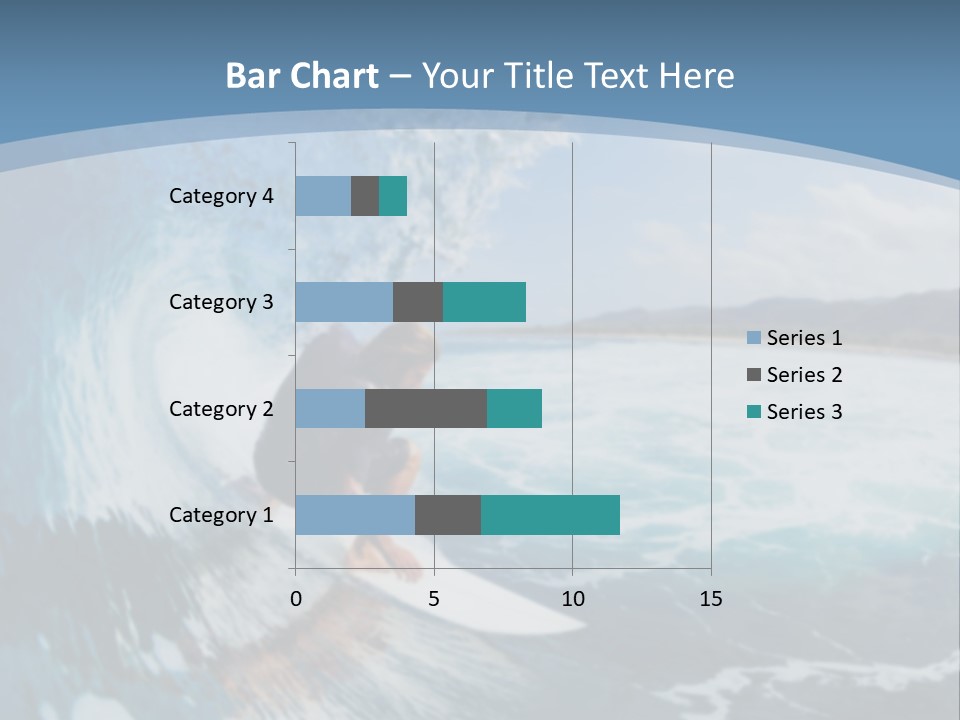 A Man Riding A Wave On Top Of A Surfboard PowerPoint Template