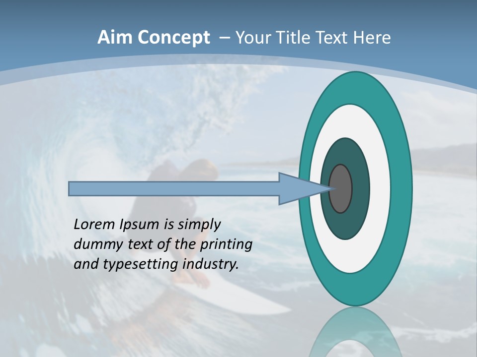 A Man Riding A Wave On Top Of A Surfboard PowerPoint Template