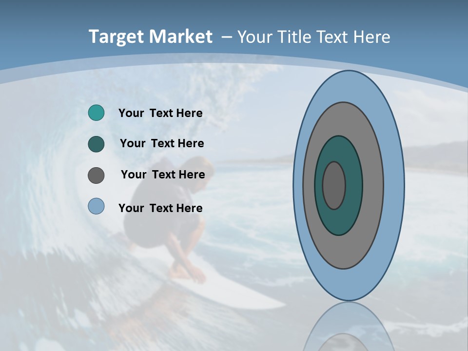 A Man Riding A Wave On Top Of A Surfboard PowerPoint Template