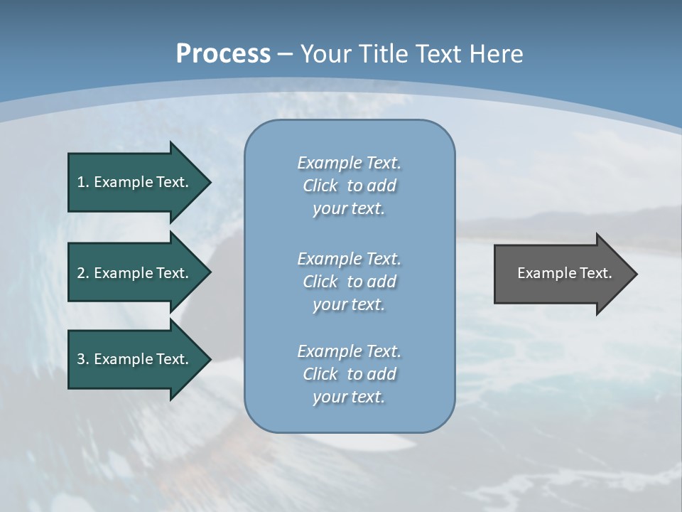 A Man Riding A Wave On Top Of A Surfboard PowerPoint Template