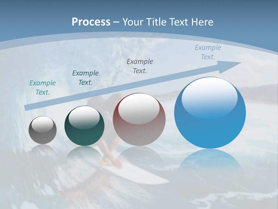 A Man Riding A Wave On Top Of A Surfboard PowerPoint Template
