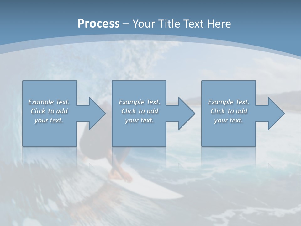 A Man Riding A Wave On Top Of A Surfboard PowerPoint Template