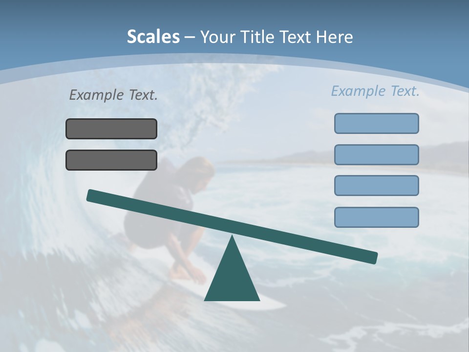 A Man Riding A Wave On Top Of A Surfboard PowerPoint Template