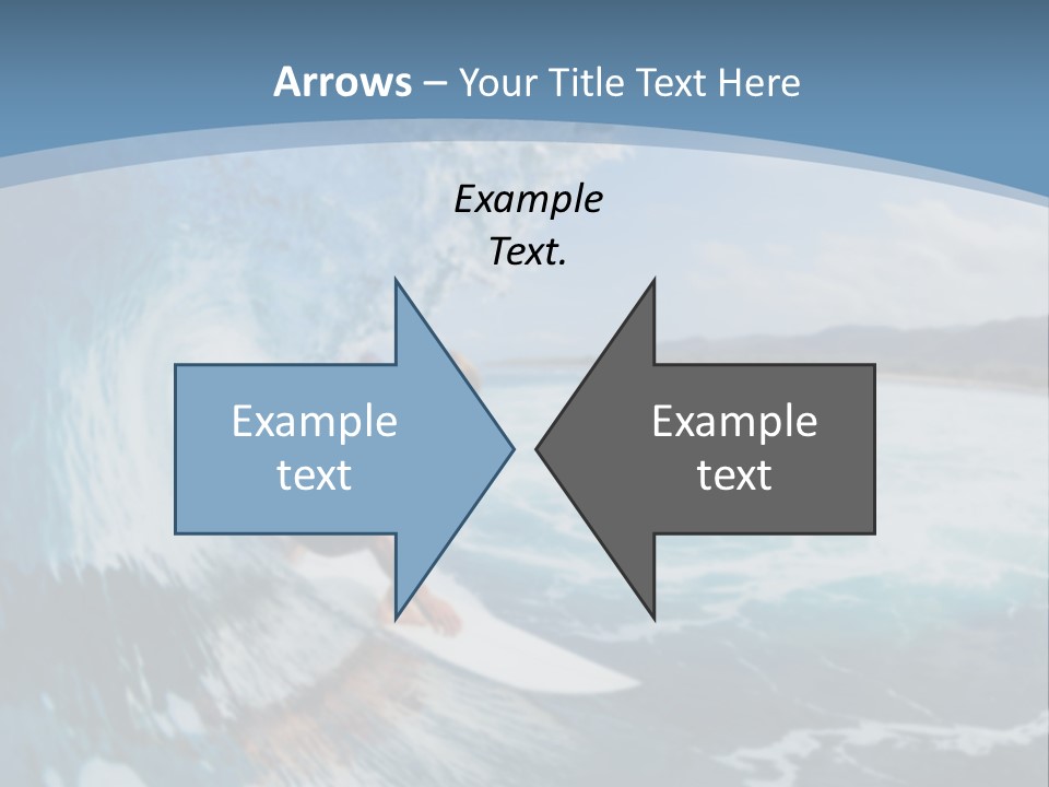 A Man Riding A Wave On Top Of A Surfboard PowerPoint Template